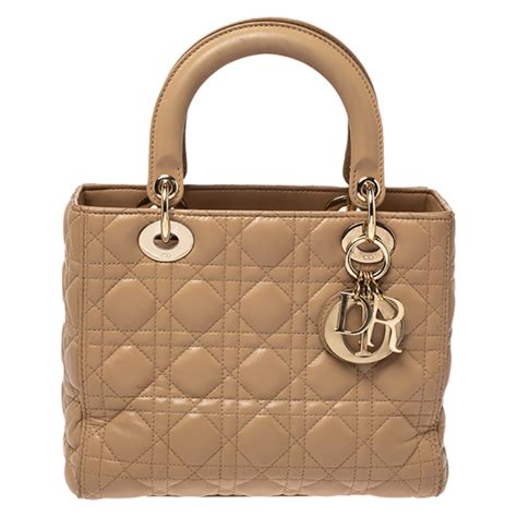 dior powder beige bag|Medium Lady D.